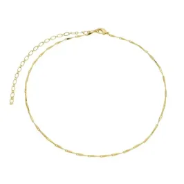 COLAR CHOKER LISO PATRICIA BANHADO A OURO