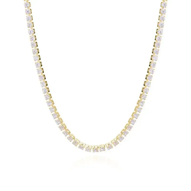 COLAR CHOKER RIVIERA CRISTAL - OURO