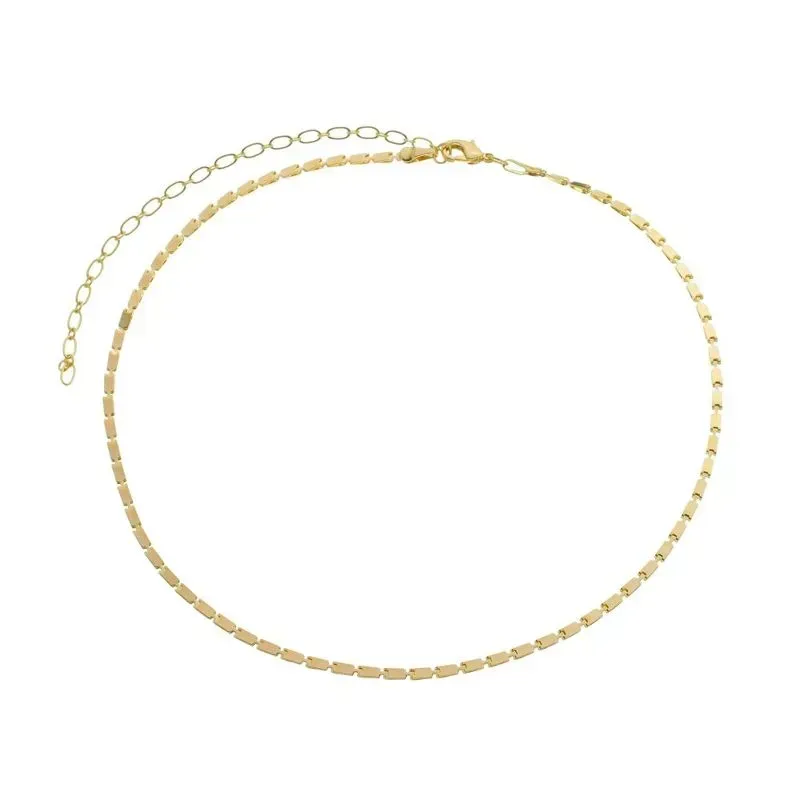 COLAR CHOKER VIVI 30CM BANHADO A OURO