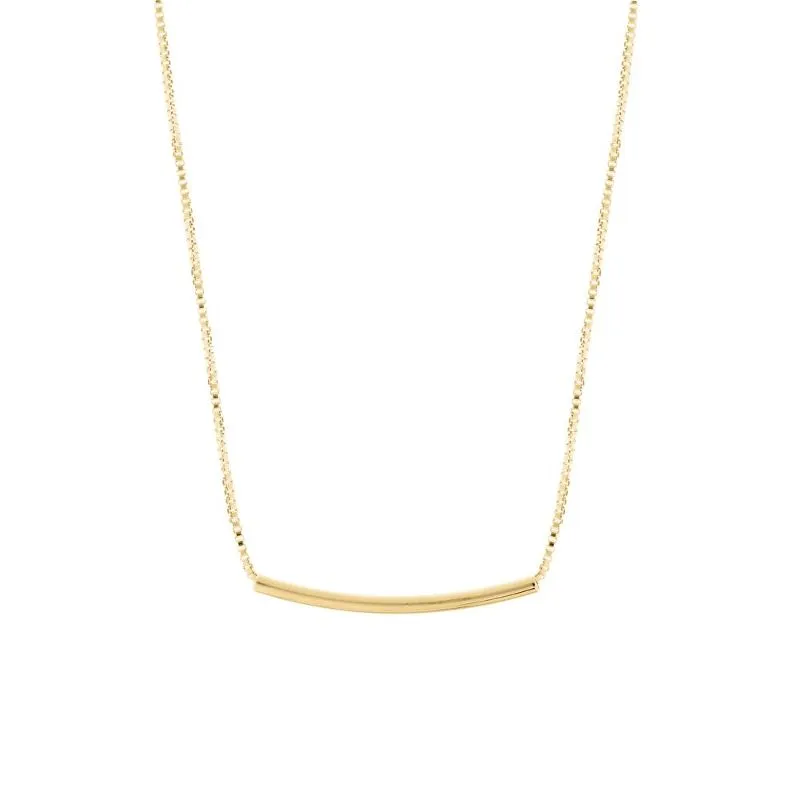 COLAR CHOKER TUBO LISO 35CM - OURO