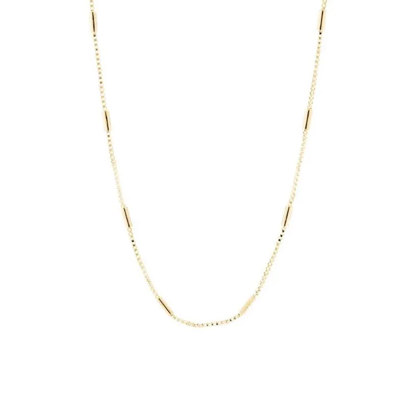 COLAR CHOKER TUBOS LISOS 30CM - OURO