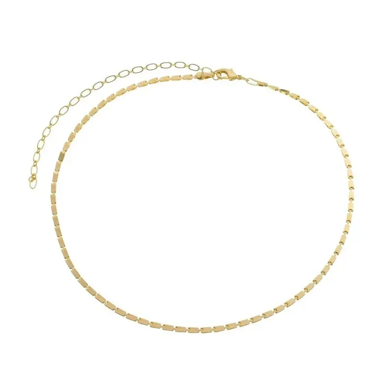 COLAR CHOKER VIVI 30CM BANHADO A OURO