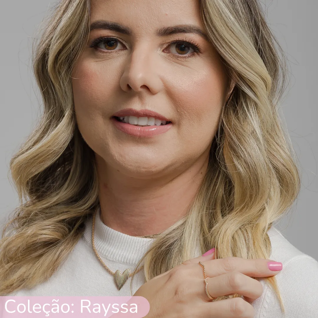 COLAR CORAÇÃO FRISADO - RAYSSA