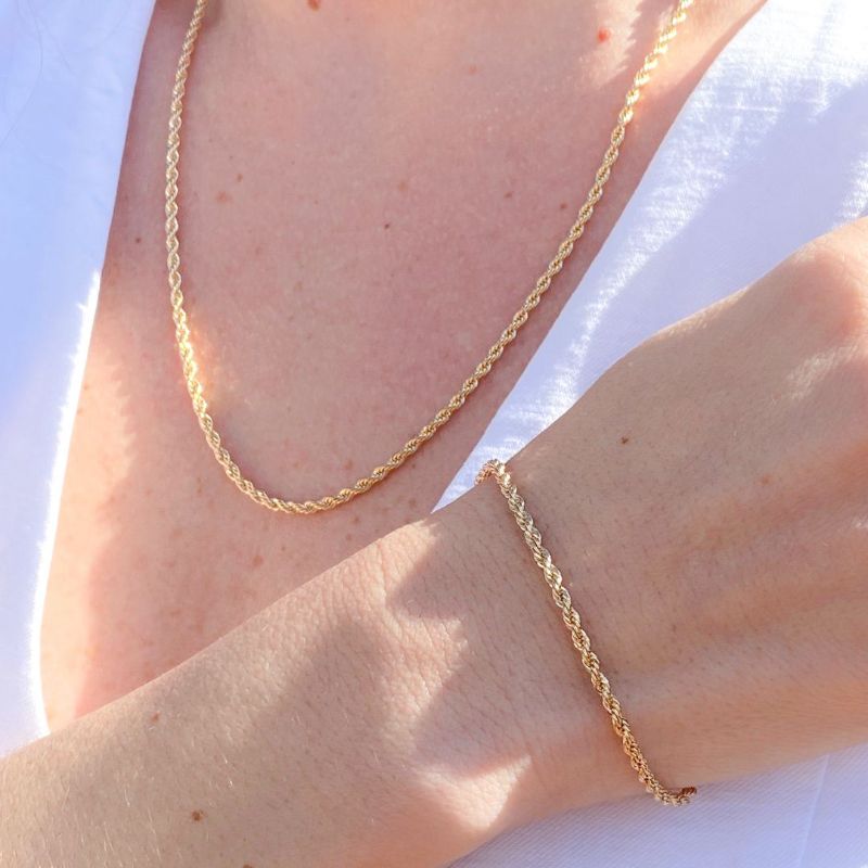 Pulseira Cordão Baiano Best-Seller Banhado Em Ouro