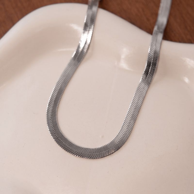 Colar Choker De Fita Grossso 30CM Banhado Ródio
